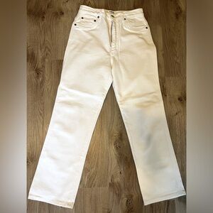 Like New High-Rise Straight Leg AGOLDE Jeans Size 28/6 in White